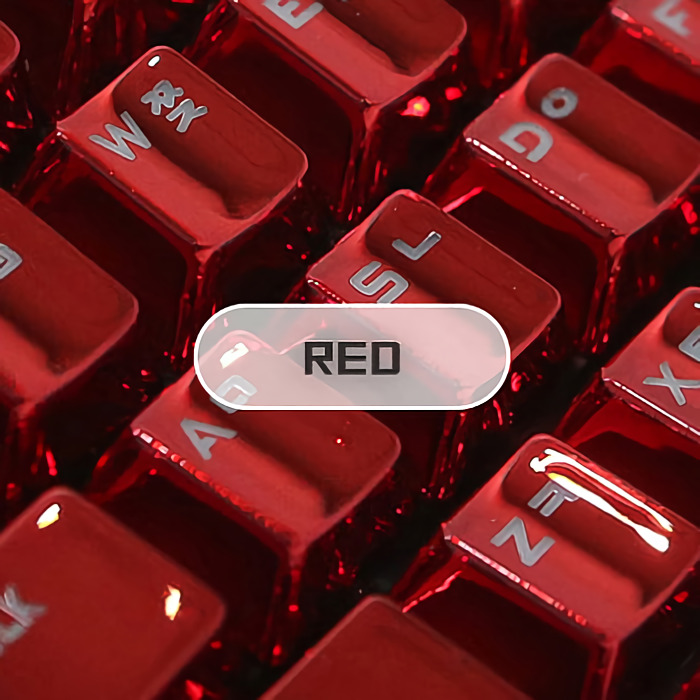 녹스 키캡 기계식키보드 전용 크롬 메탈 104키 세트 황금 골드 실버 레드 유선키보드 32,500원