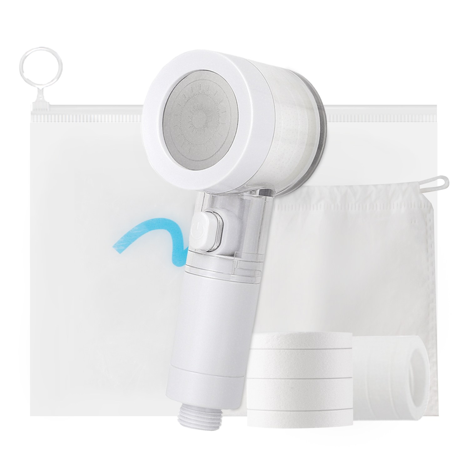 여행용 샤워필터 샤워기필터 여행용 샤워기 필터 퓨어썸 샤워기 필터 여행용 샤워기 여행용 샤워기 필터 세트 여행용 미니 샤워기 본품 프로 퓨어필터 2p 파우치 세트, 화이트, 2개 34,900원