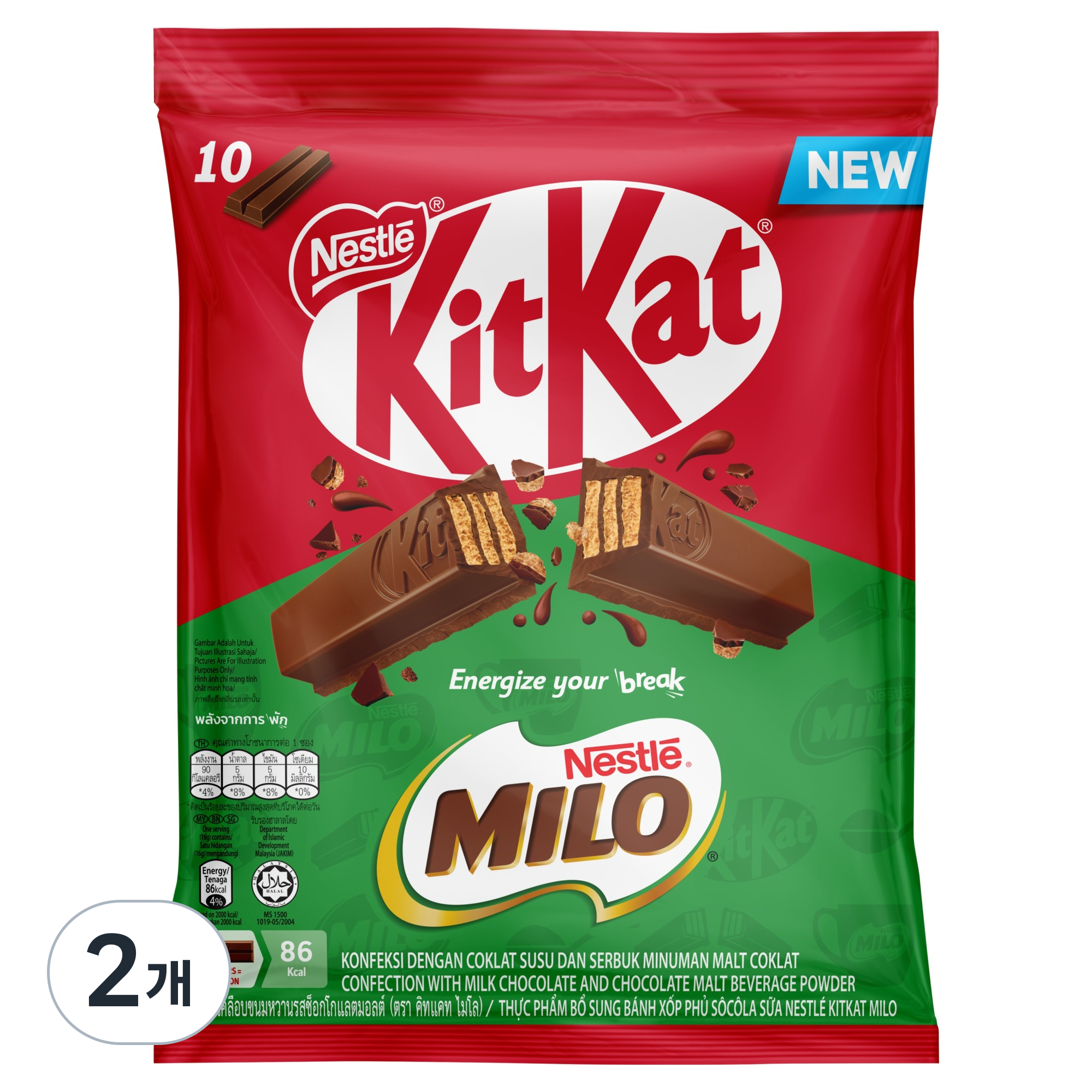 KitKat 마일로, 160g, 2개 14,250원
