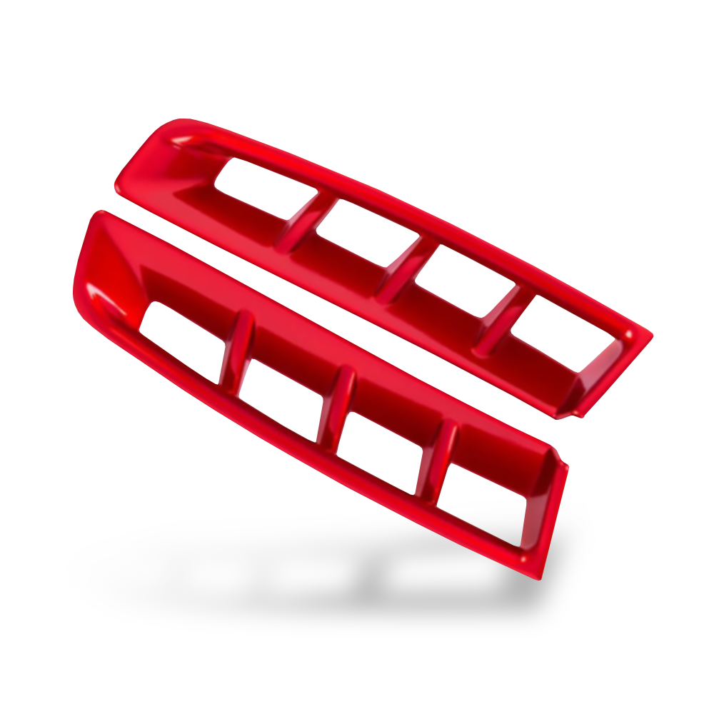 4세대 카니발 KA4 전방 에어홀 커버 몰딩 2p, 1. 에어홀커버/레드2pcs 19,800원