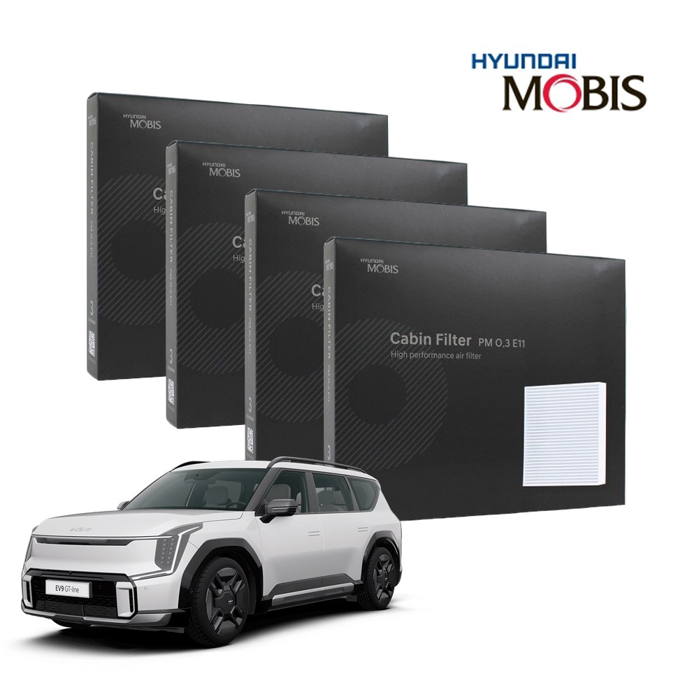 현대모비스 정품 프리미엄 에어컨필터 2년분 4개입 EV9 전용 2023년~현재까지 49,900원