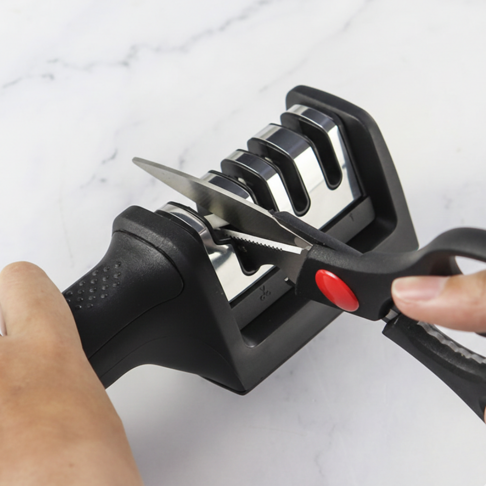 원두걸스 칼갈이 가위갈이 샤프너 연마 칼가는기계 가정용 주방 업소용, 1개, 블랙 4,870원