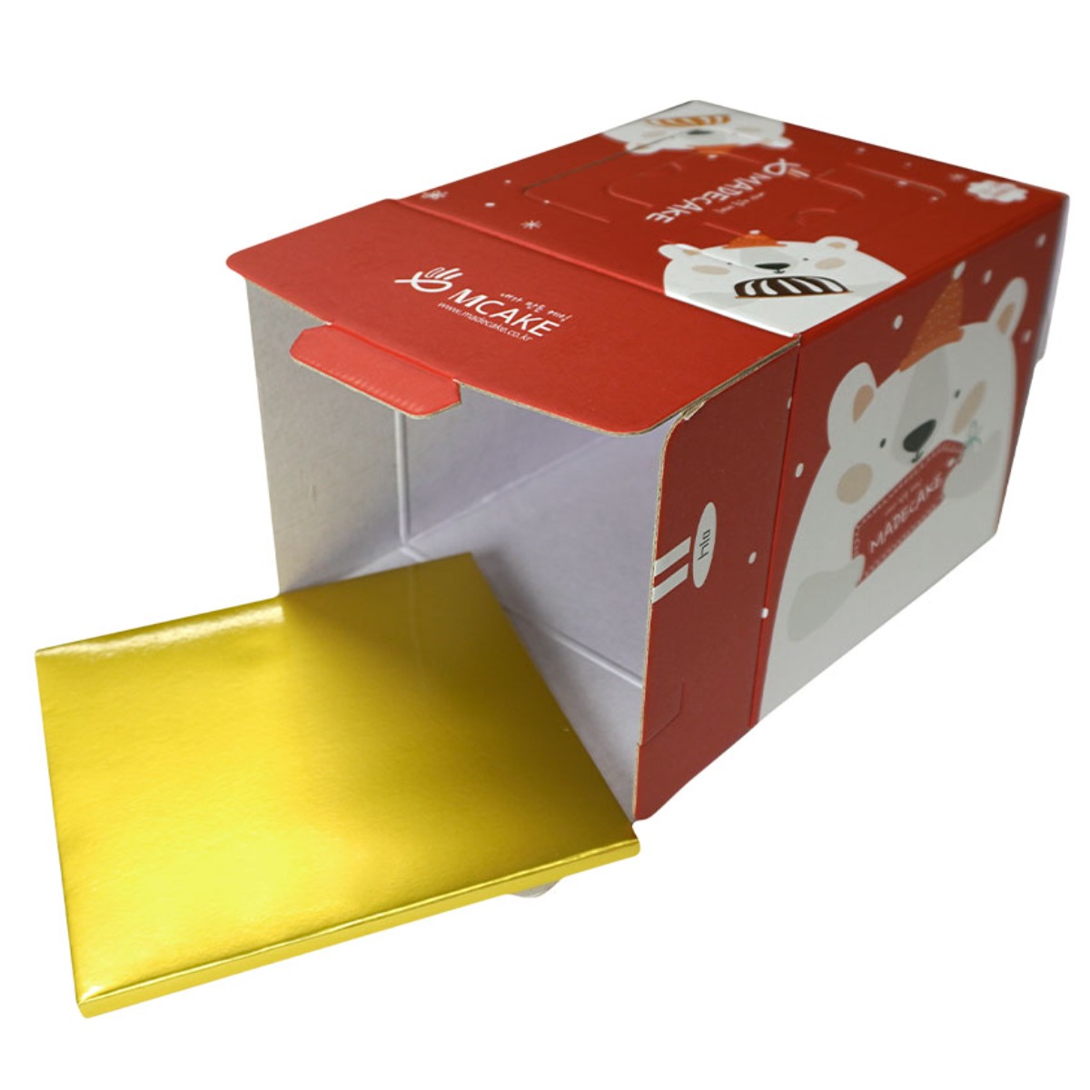 메이드케이크 케이크상자+받침 미니 단품, 1개 1,500원