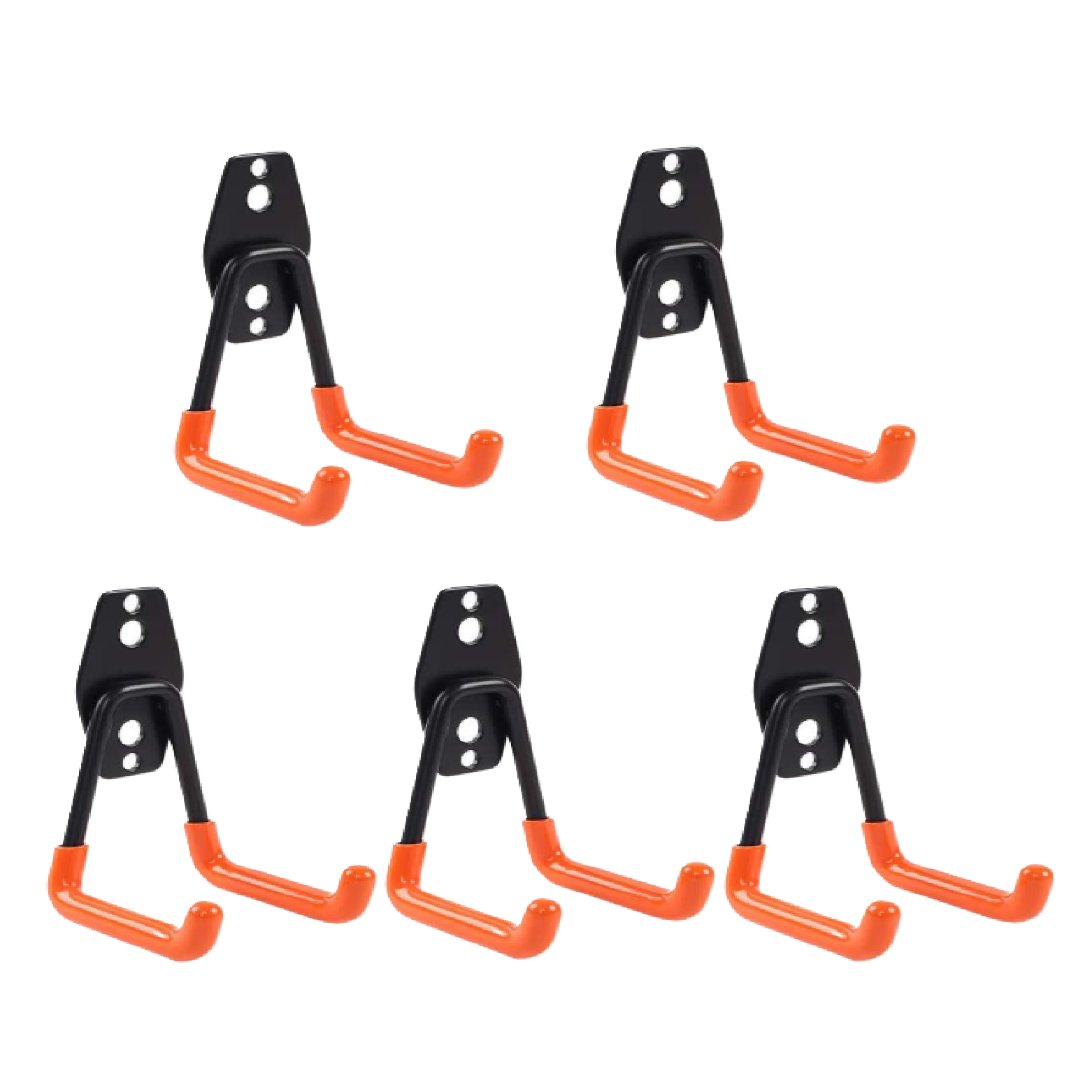 디와이툴즈 다용도 공구걸이 후크 벽걸이형 / 벽면 수납 정리 고리 / 자전거 삼각대 삽 삽입용 고정걸이, 5개, 오렌지 18,100원