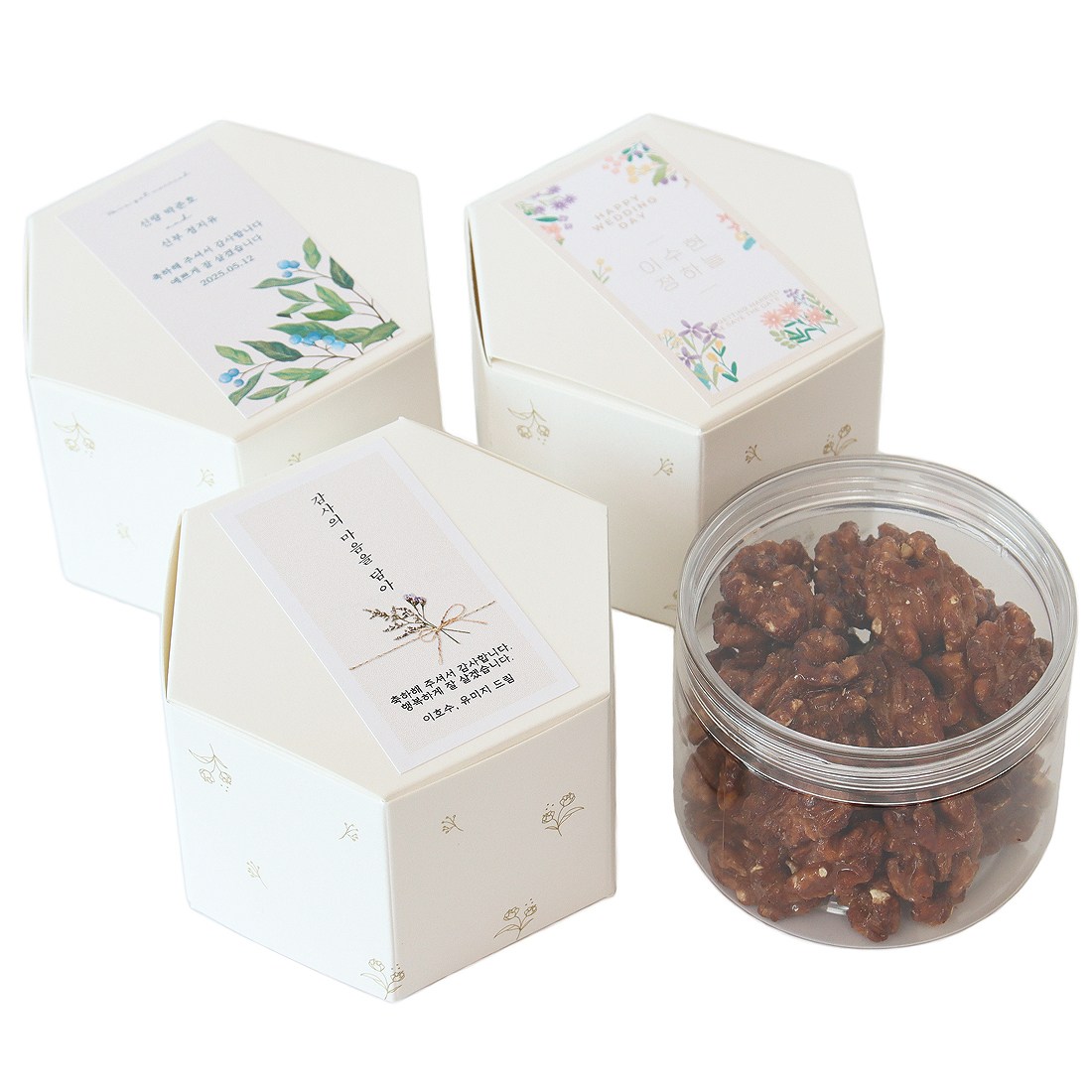 선물담길 호두정과 호두강정 답례품 백일 돌잔치 돌 소규모돌잔치답례품, 1세트, 호두정과답례품90g 4,700원