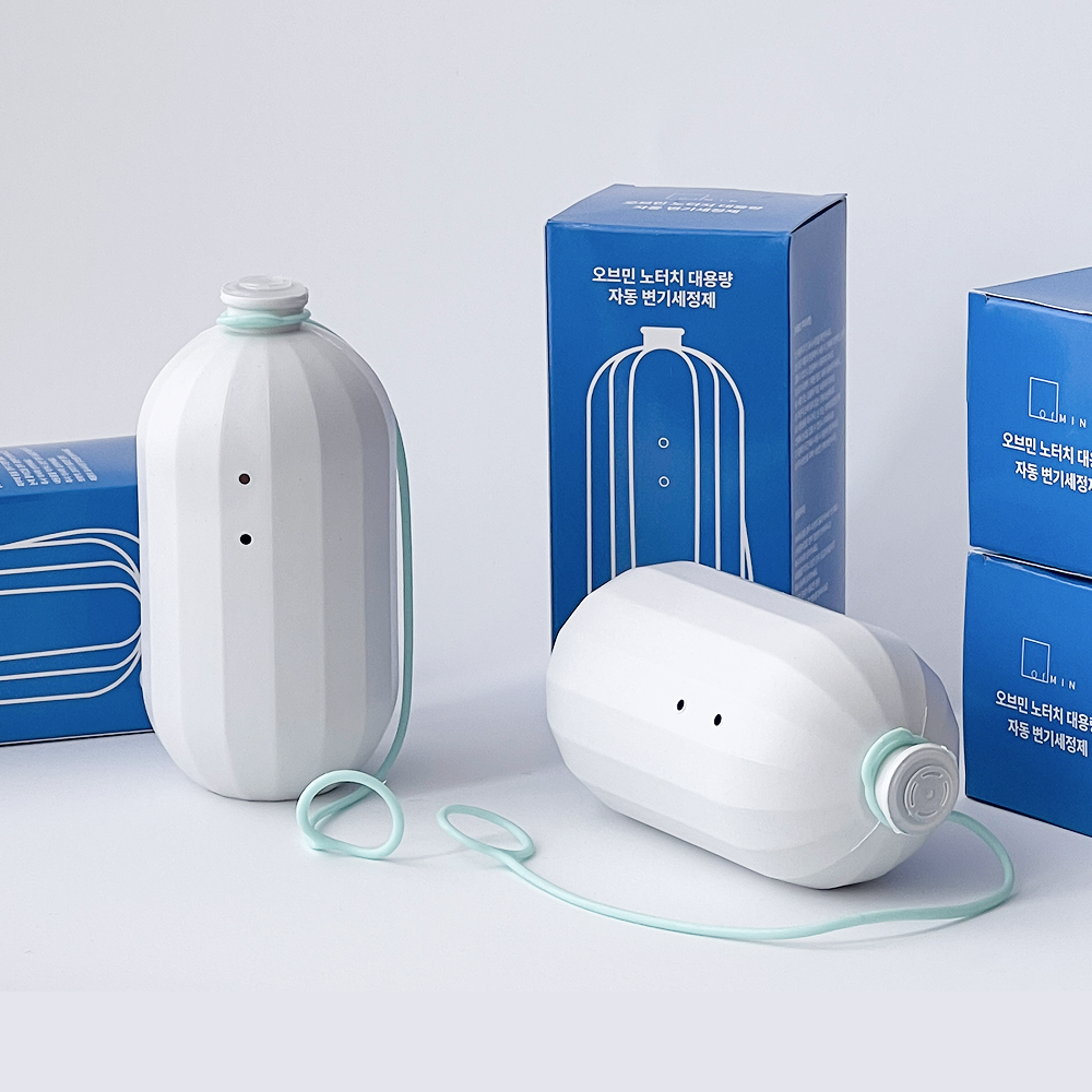 오브민 노터치 대용량 자동 변기세정제 위생끈 포함 8,900원