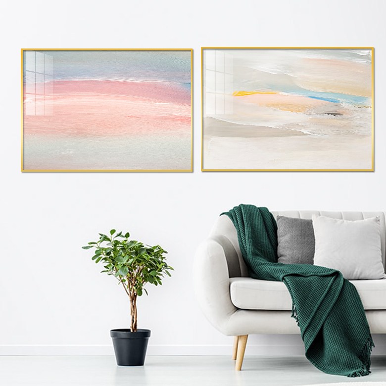 아트블루 북유럽 샌트페인팅 추상화 인테리어 액자 그림, 샌드페인팅 B+C가로=2개 세트 135,800원