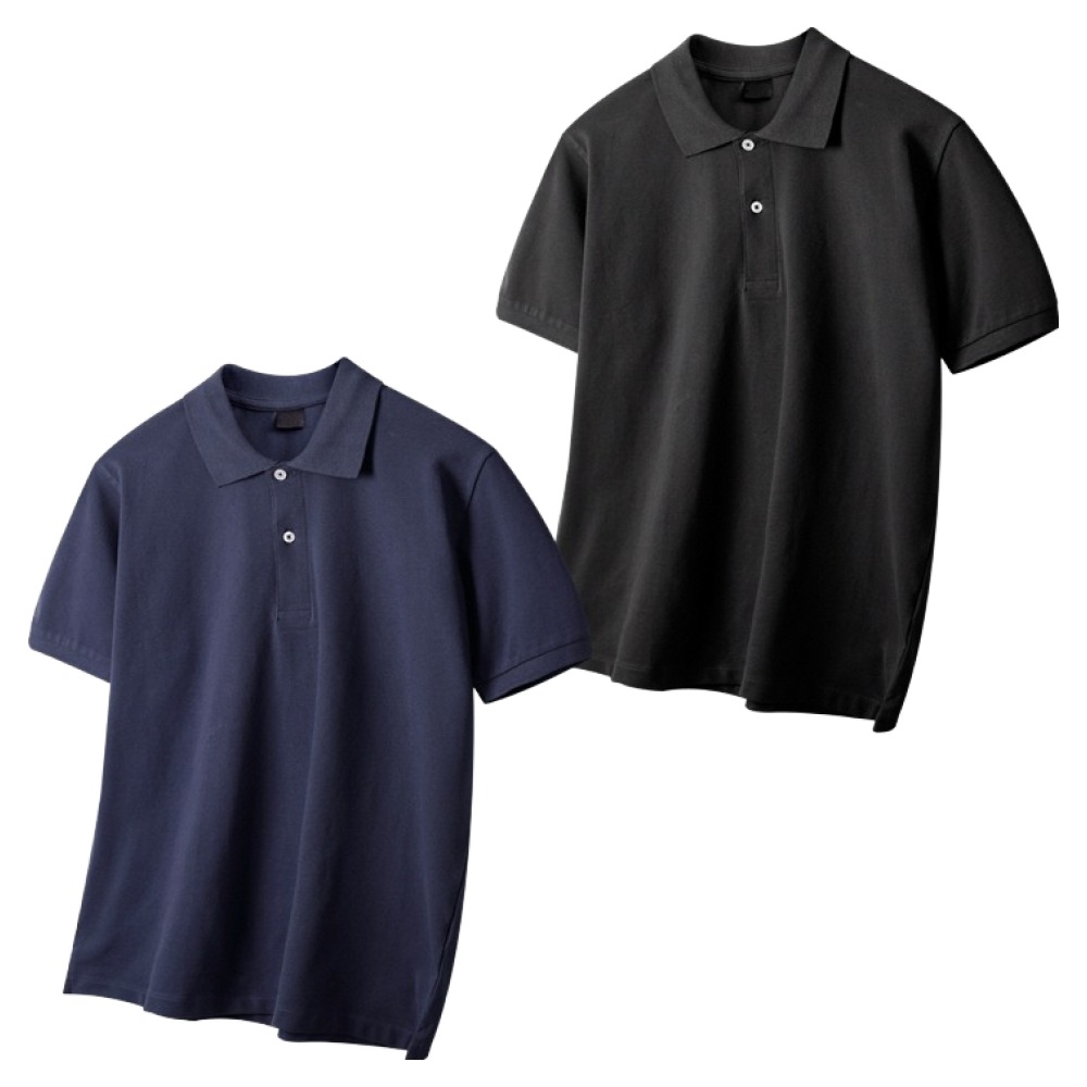 해리슨 남성용 통기성 기본 반팔 카라 티셔츠 HA-1495 WES1029 2종 세트 43,800원