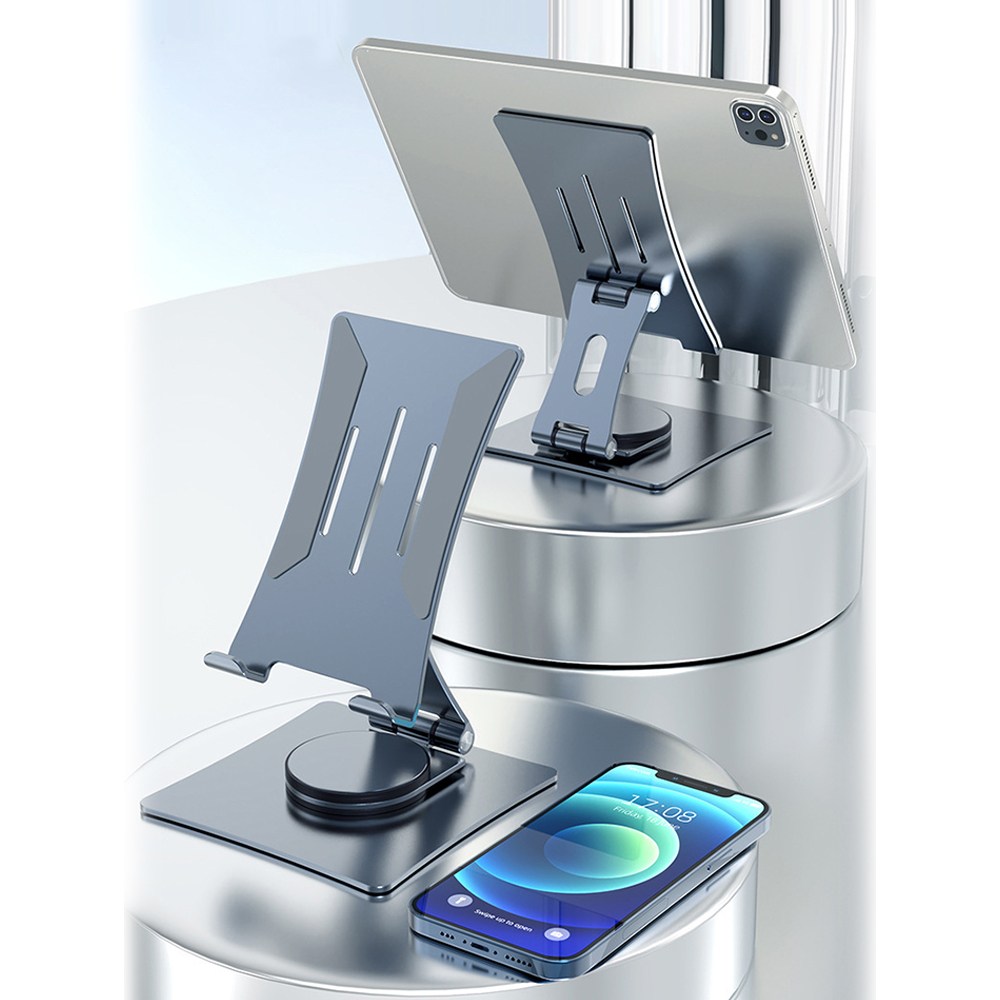 유앤아이 360도 회전 알루미늄 거치대 태블릿 아이패드 갤럭시탭 핸드폰 휴대용 탁상용, 1 29,800원