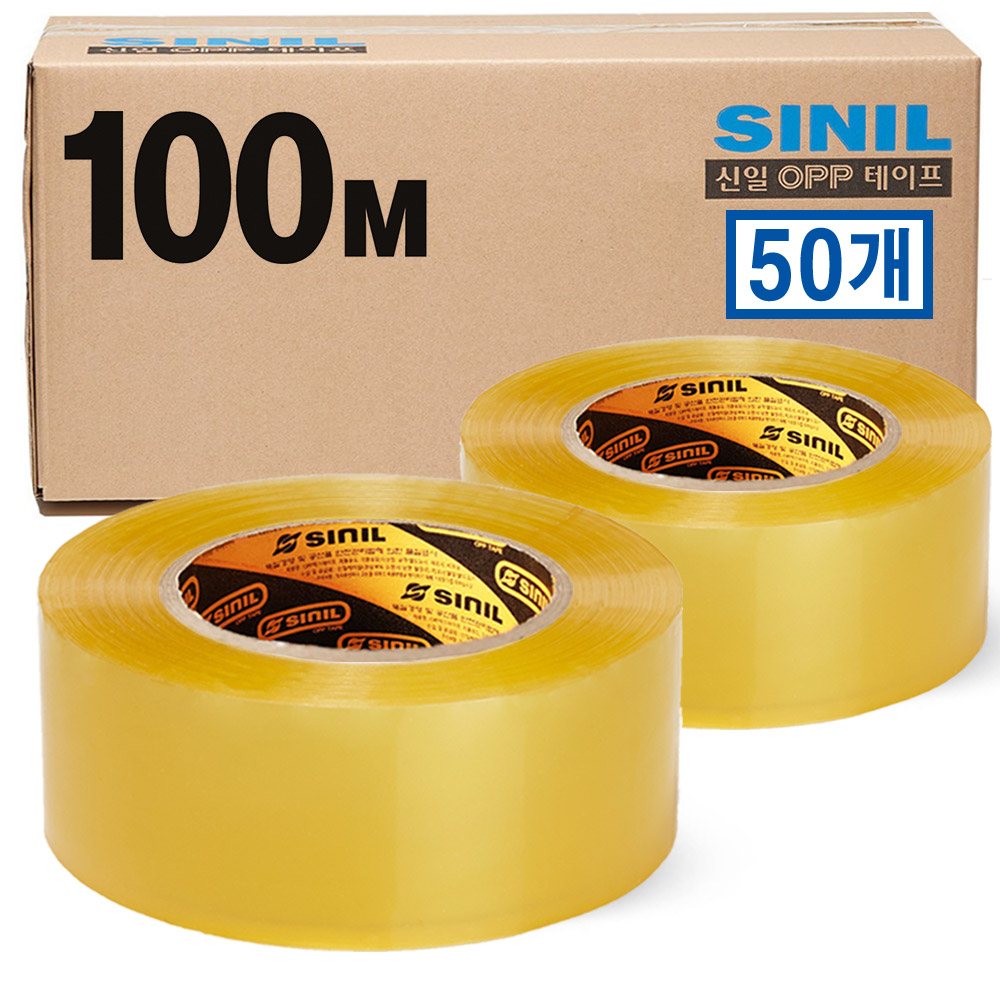 SINILBOND 박스테이프 투명 100M 50롤 1세트 60,000원