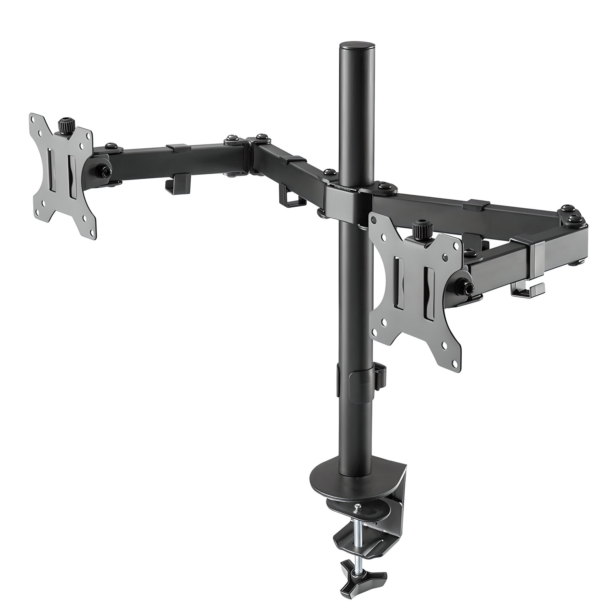 엘디엘마운트 듀얼 모니터암 3단 관절 모니터 거치대 클램프 APL-C024, 블랙, 1개 28,250원