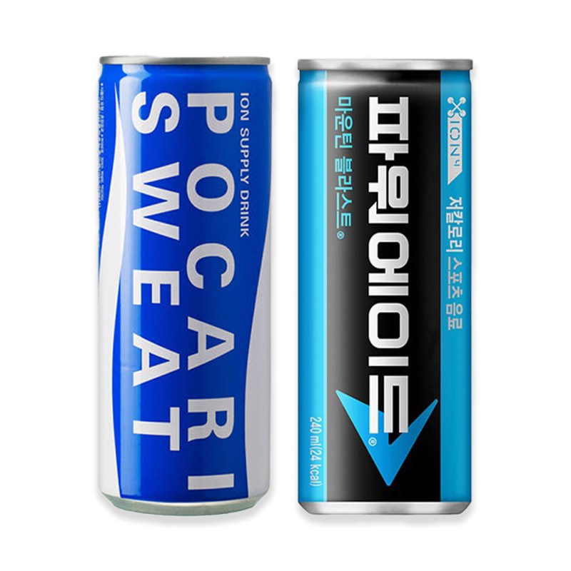 파워에이드 240ml 15캔 + 포카리스웨트 240ml 15캔, 시원한 이온음료 can 세트, 240ml 33,900원