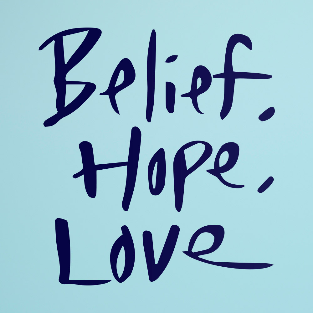 1AM 캘리그라피 인테리어 포인트 스티커 Belief Hope 12,690원