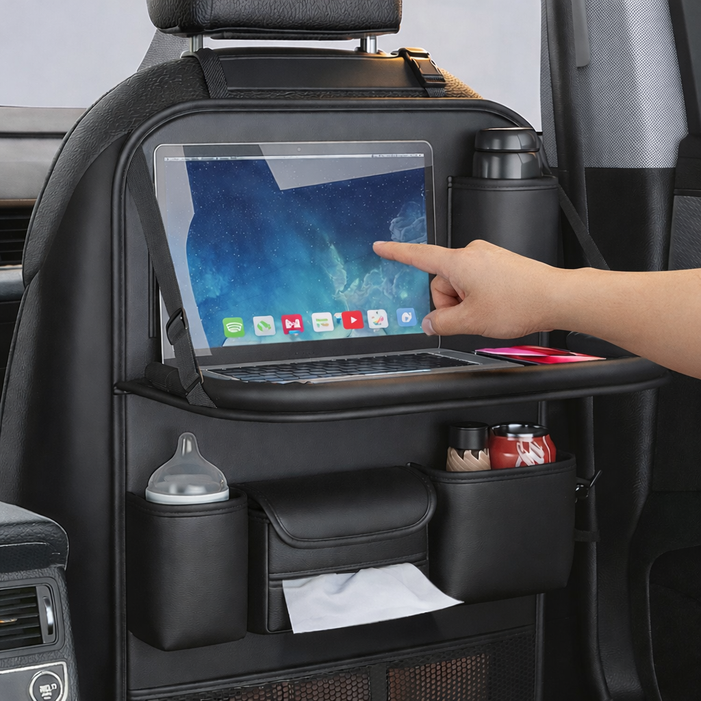 데일리함 접이테이블 멀티수납 차량수납포켓, 블랙, 1개 24,200원