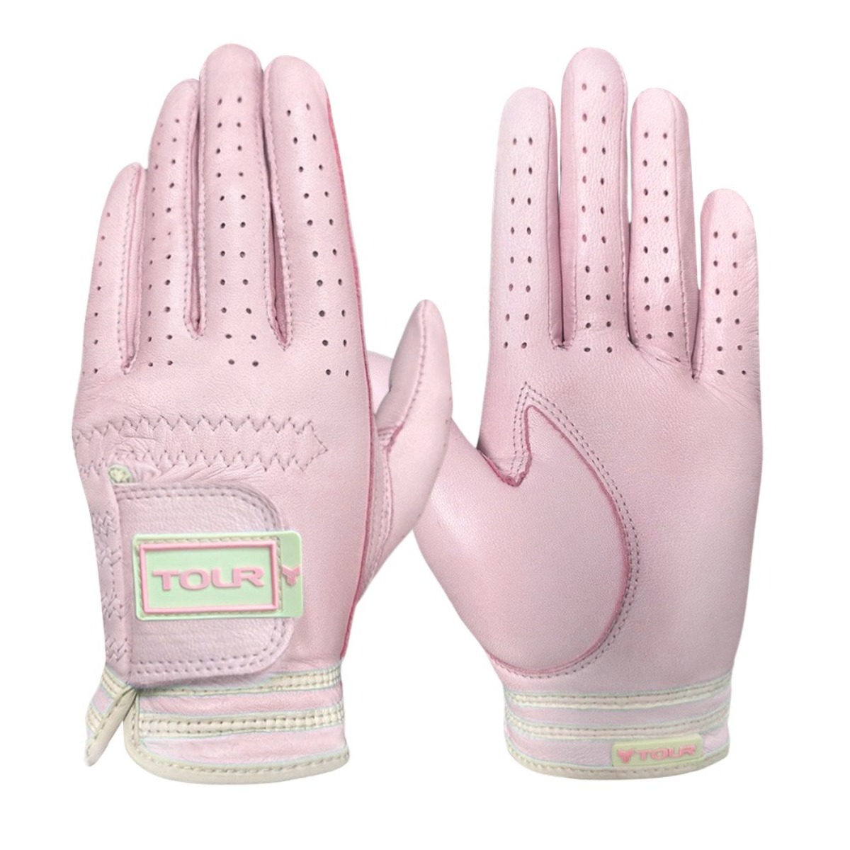 투어골프 천연양피 양손 골프장갑 리얼핑크 여성 좌우세트 3장 98,800원