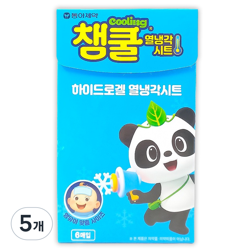 동아제약 챔쿨 열냉각시트 쿨링 하이드로겔 40 x 90 mm, 5개, 6개입 29,820원