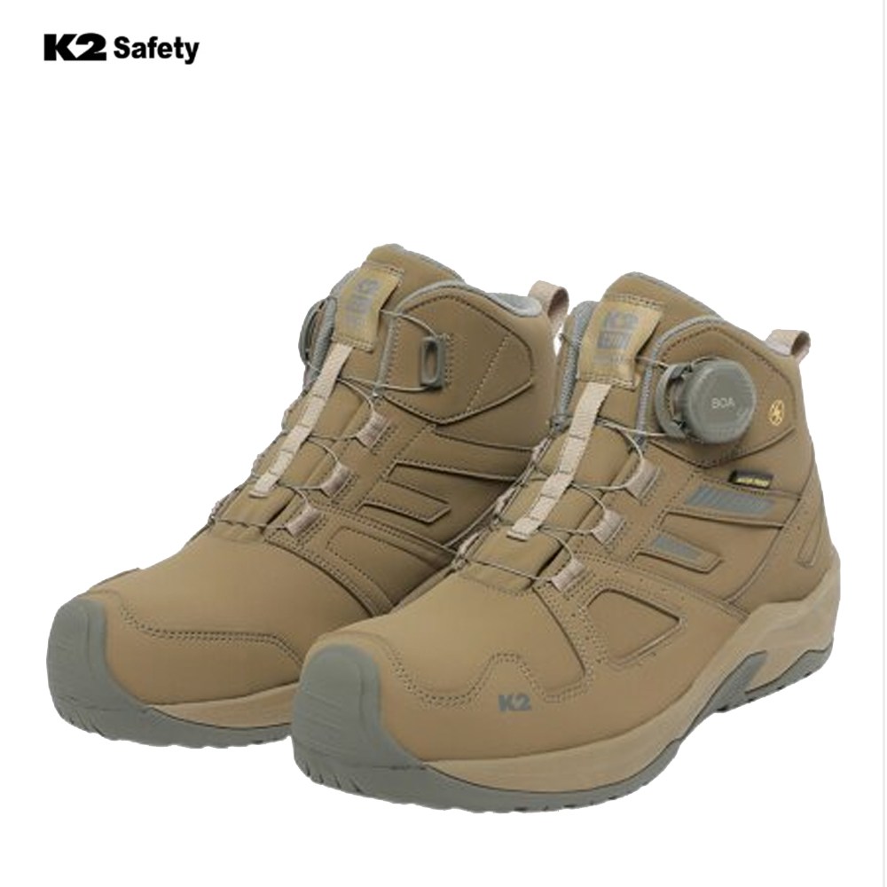 K2 Safety 초경량 방수 절연안전화 천연가죽 보아다이얼 논슬립 K2-120TN (Camel) 142,000원