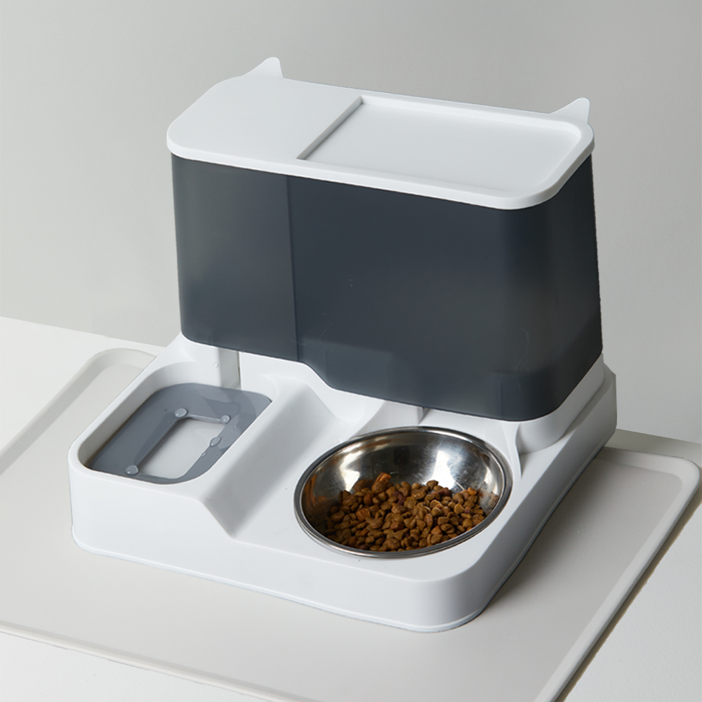 페키움 반려동물 반자동 급수식기 + 실리콘 매트 세트, 그레이+실리콘 매트증정, 1개 23,130원