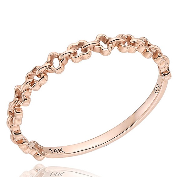 로이드 여성용 트리오 네잎클로버 패턴 10K 골드 반지 + 쇼핑백 308,900원