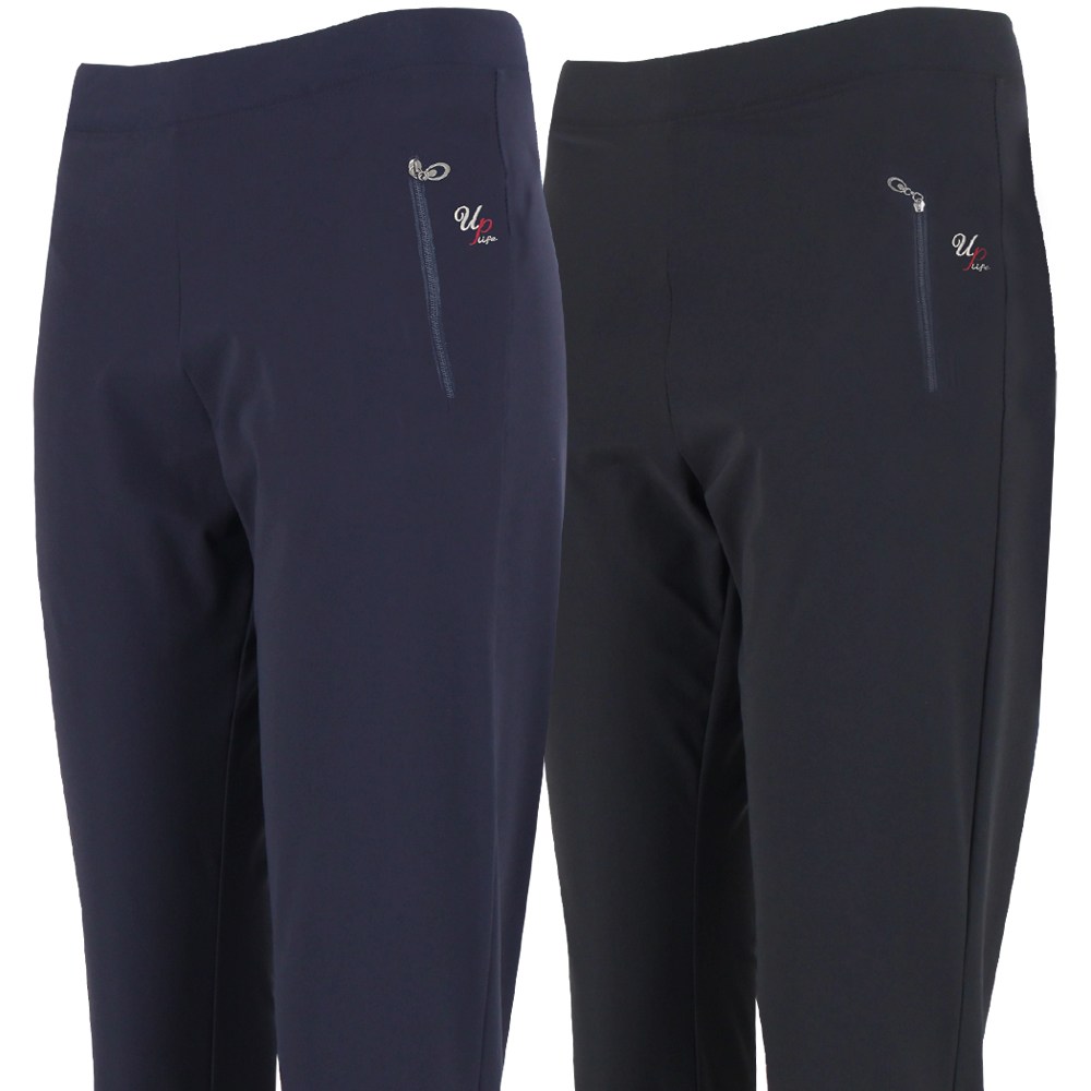 2장 여름용 여성 사방 스판 국산 팬츠 66~100 쿨 밴딩 바지 M813 24,800원