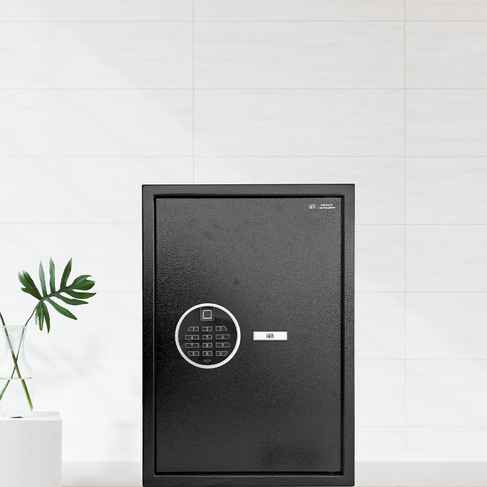 아이이피 i6700FP 지문인식 대형금고 가정용/사무용금고 철제금고 이중보안 내부선반 무음모드 198,000원