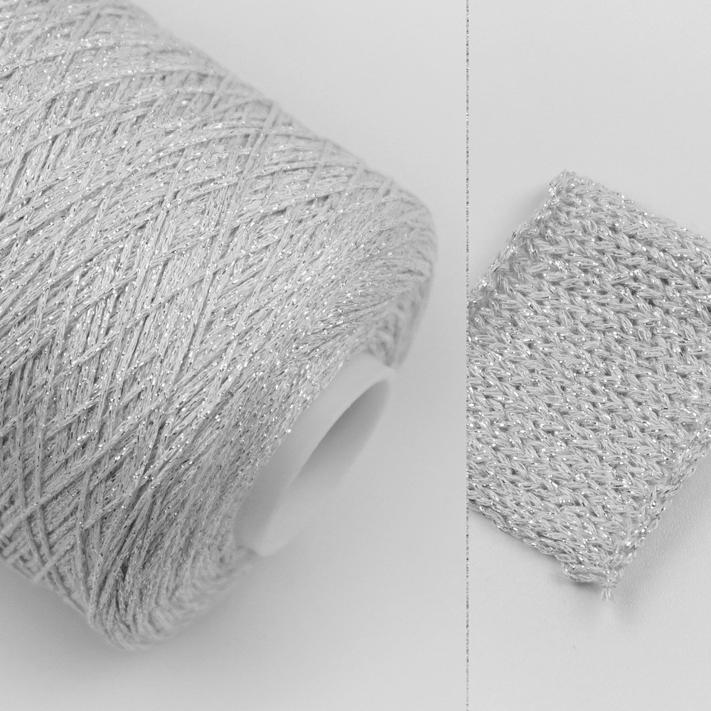 유니크 실버 메탈 레이온 튜브사 뜨개실 콘사, 유니크 실버 메탈 레이온 튜브사 23,000원