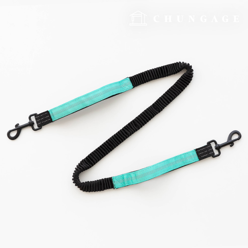 천가게 반려동물 강아지 다견 산책용 양쪽고리 리드줄, 02) 그린, 1개 11,000원