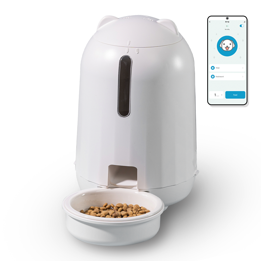 페키움 어플 연동 스마트 자동 급식기 정량배식 강아지 고양이 WIFI, 1세트, 3L, 화이트 72,900원