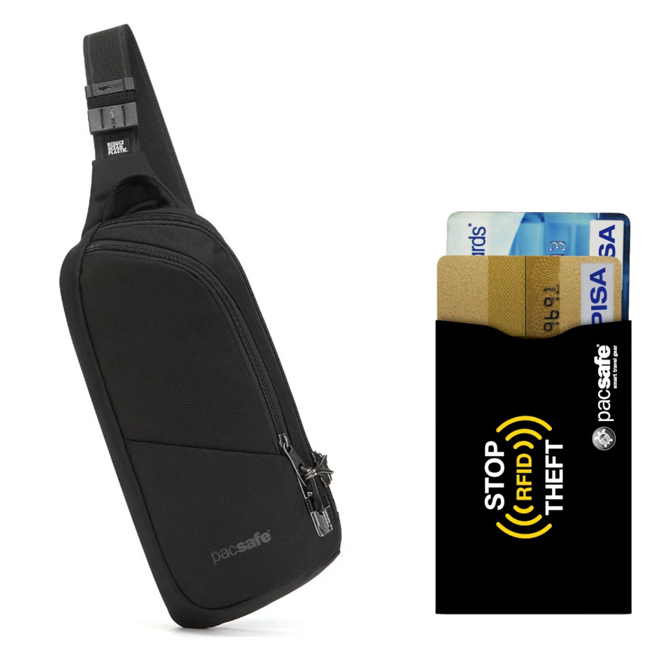 팩세이프 V 액션 슬링백 + 카드 슬리브 세트 130,000원