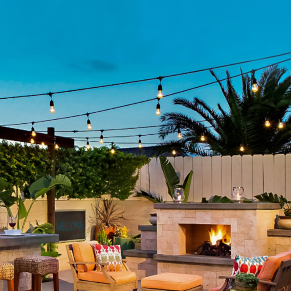 21세기트랜드 파티라이트 루프탑 야외조명 투명캡 15W 13.5m 15구 + 어댑터 + 리드선 세트, 전구색, 1세트 46,480원