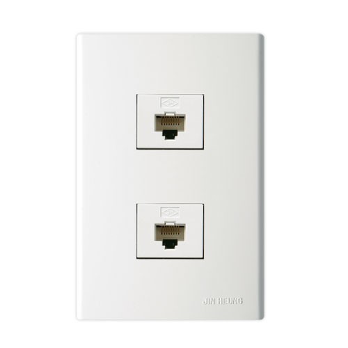 진흥 V시리즈 인터넷 콘센트 8P RJ45 랜포트 LAN 모듈라잭, 1개 5,170원