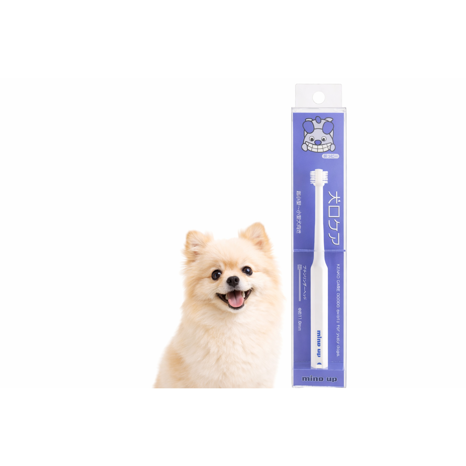 마인드업 켄코케어 강아지 칫솔 360도 쁘띠 실린더 초소형견용, 강아지용, 1개 7,800원