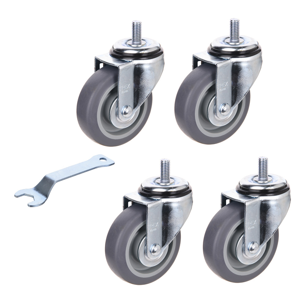 우레탄 저소음 고탄성 3인치 4인치 5인치 회전 회전브레이크 볼트 캐스터 바퀴 4개 세트, 4개 22,500원