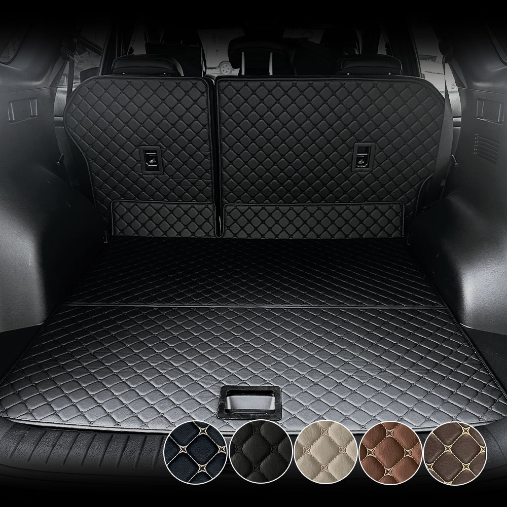 오토피아 고퀄리티 가죽 리얼 퀼팅 등커버 트렁크매트 세트 더 뉴 쏘렌토 MQ4 전용 (2023년 8월~), 베이지, 7인승 55,000원