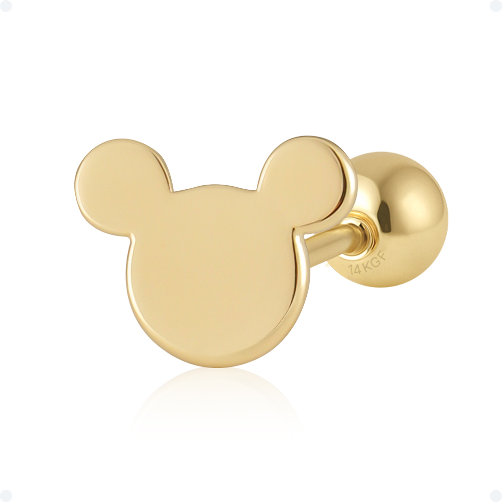 쥬넬 [바길이선택]14K 베이직 심플 미키 디자인 귓바퀴 이너컨츠 아웃컨츠 얇은침 피어싱 귀걸이 92,400원