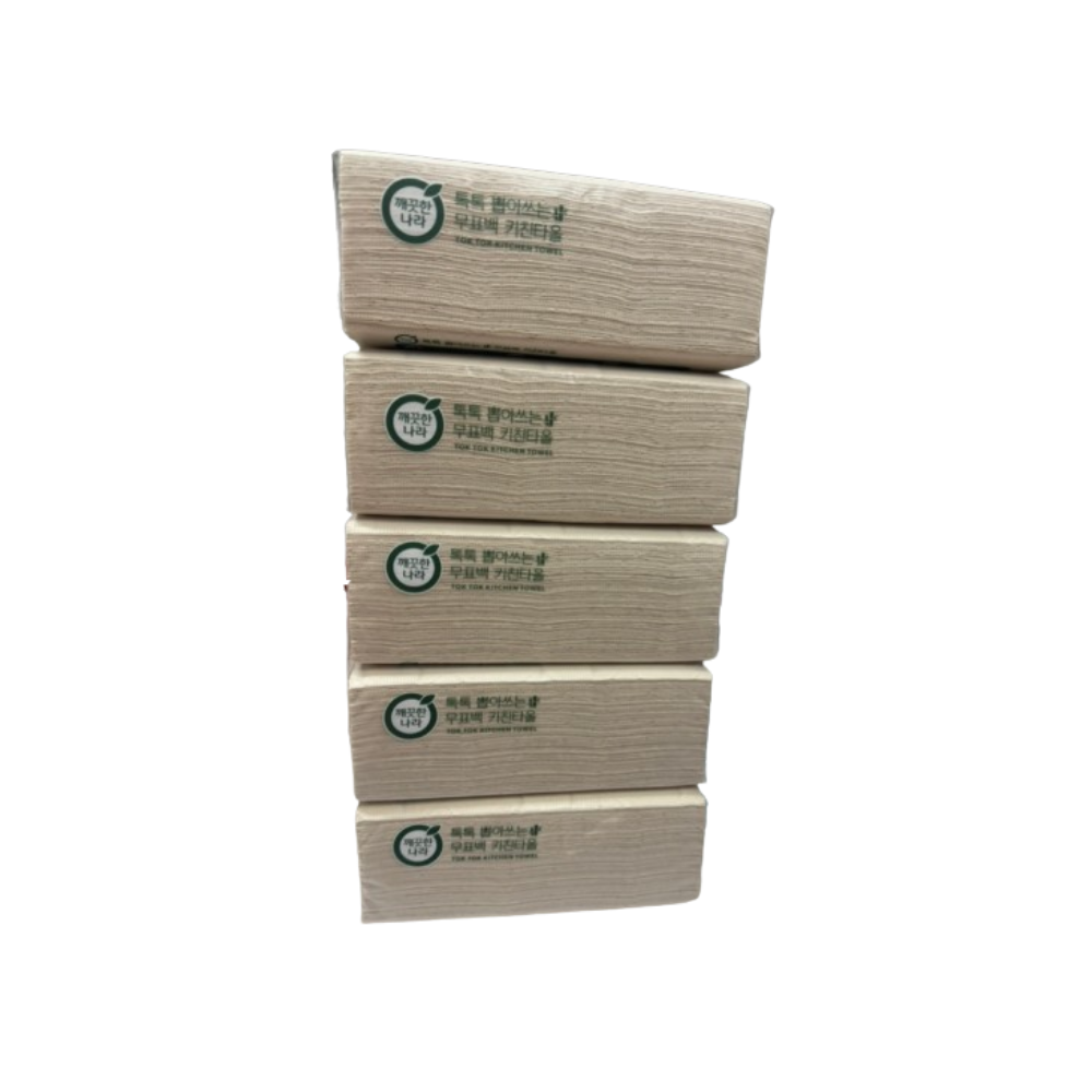 깨끗한나라 톡톡뽑아쓰는 무표백 키친타올, 100매, 6입, 1개 13,500원