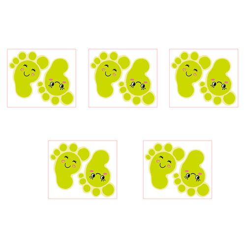 바닥꾸미기 야광 미끄럼방지 발바닥 스티커 2종 x 5p 세트 3,620원