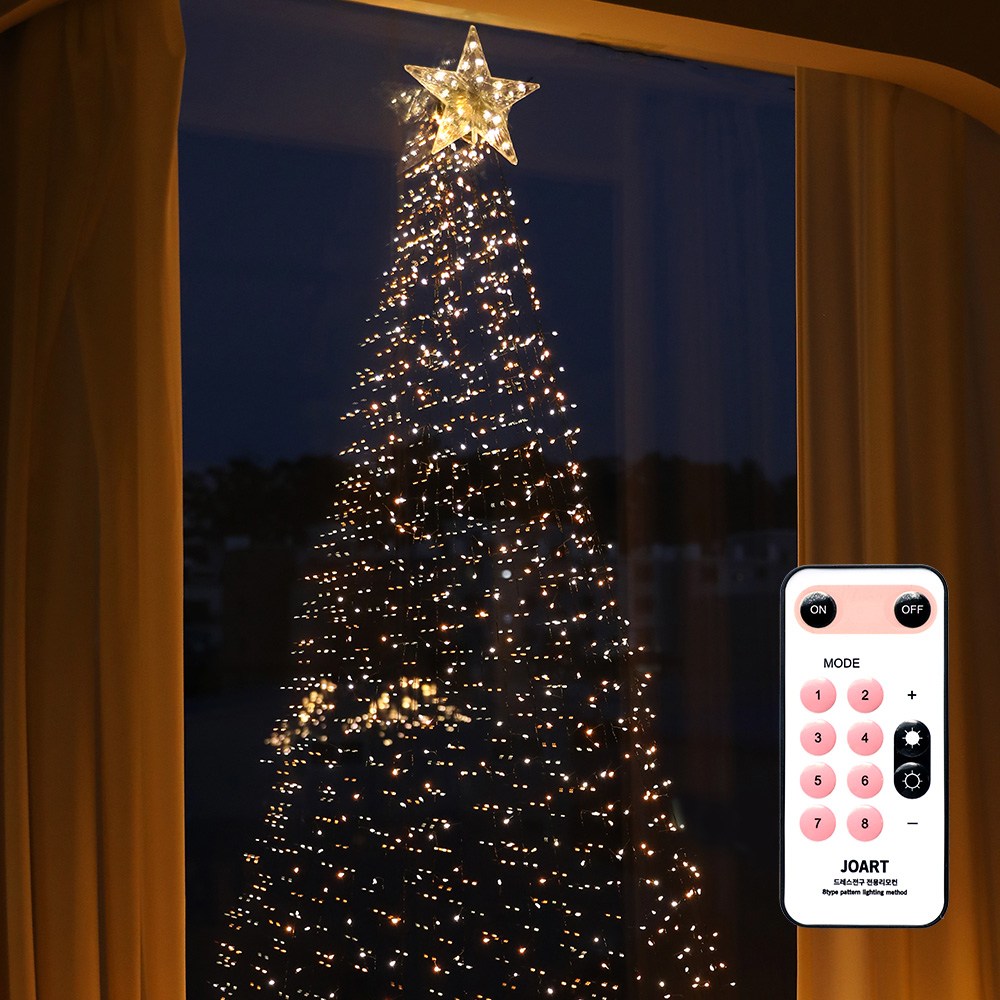 크리스마스트리 드레스 지네전구 20줄 800구 + 탑별 49,900원