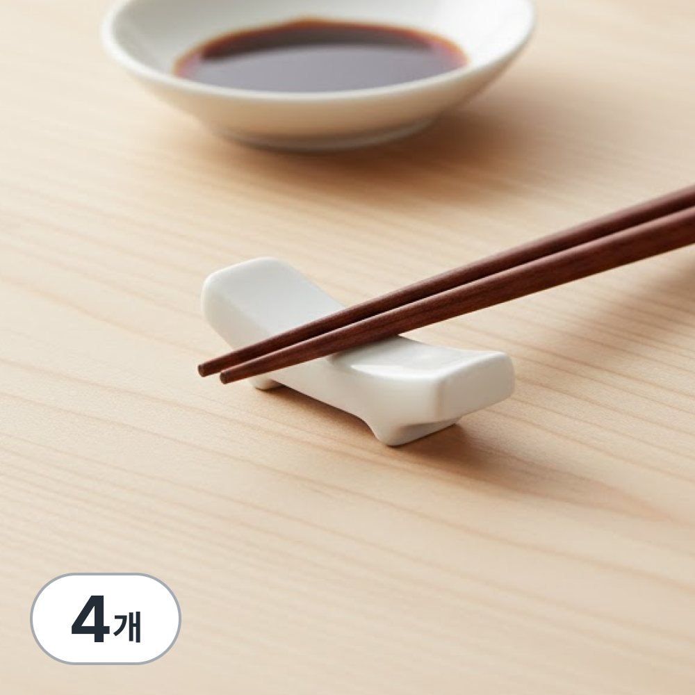 홈플로우 도자기 위생 수저받침, 4개, 화이트 10,000원