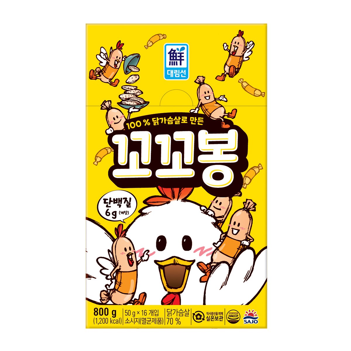 사조 대림 꼬꼬봉( 50g x 32개) 800g / 닭가슴살 소세지 18,900원