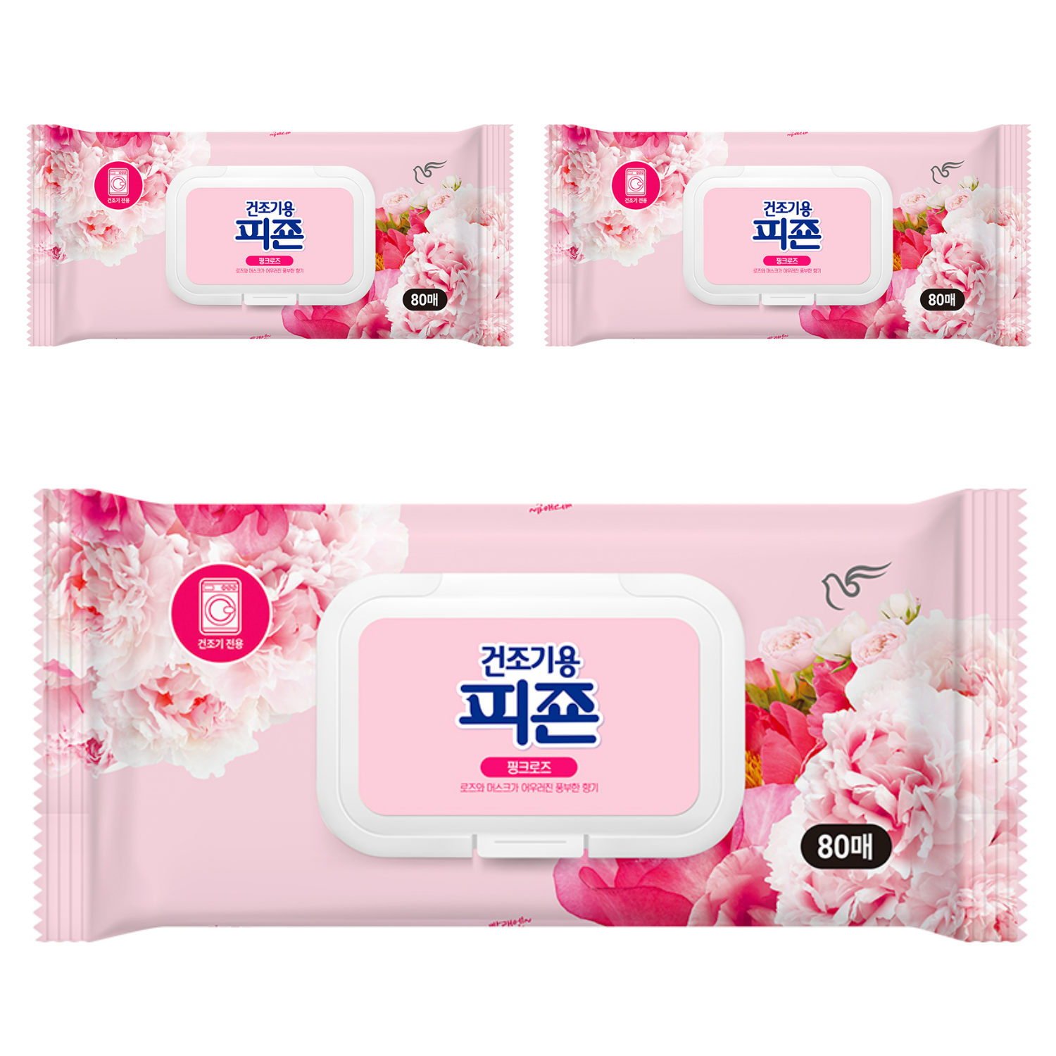 피죤 건조기용 오리지널 드라이시트 섬유유연제 핑크로즈 본품 20,600원