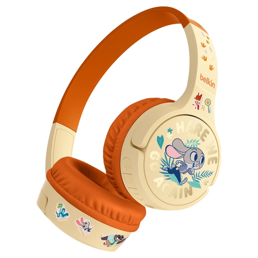 벨킨 사운드폼 미니 어린이 무선 헤드폰, AUD002qcOGV3-DY, 디즈니 주토피아2, 30시간, 멀티단자, 디즈니 주토피아2, AUD002qcOGV3-DY 49,000원