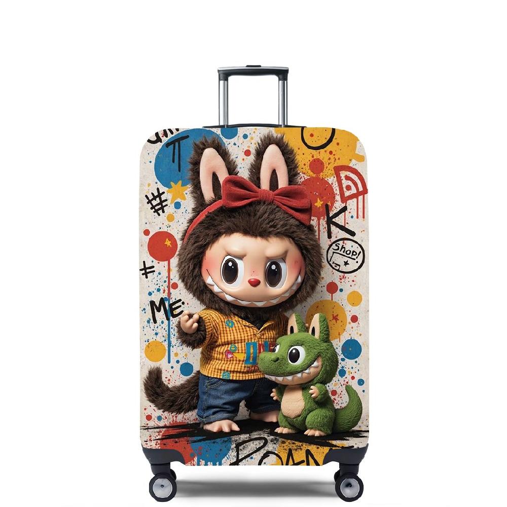 LABUBU 캐릭터 신축성 여행용 캐리어 커버 18-32 라부부 여행 가방 보호 덮개 12,400원