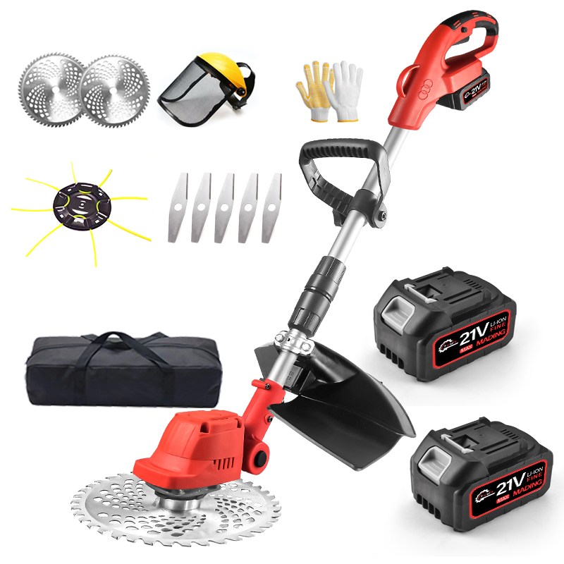 YUON 21V 브러시리스 무선 전동 충전 예초기 미니 안전 전기제초기 강력 잔디깍는기계 풀세트, 1개 116,700원