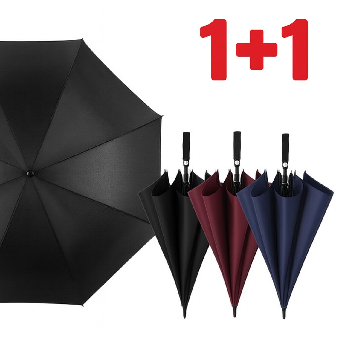 1+1 로이몰 고급 특대형 골프용 방수 자동 판촉물 장우산 150cm ( 2개세트) 16,850원