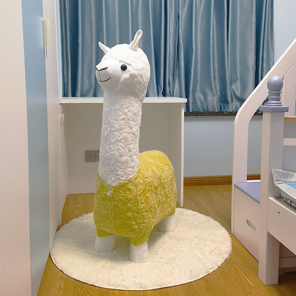 라플렌느 귀여운 알파카 스툴, 라임 67,450원