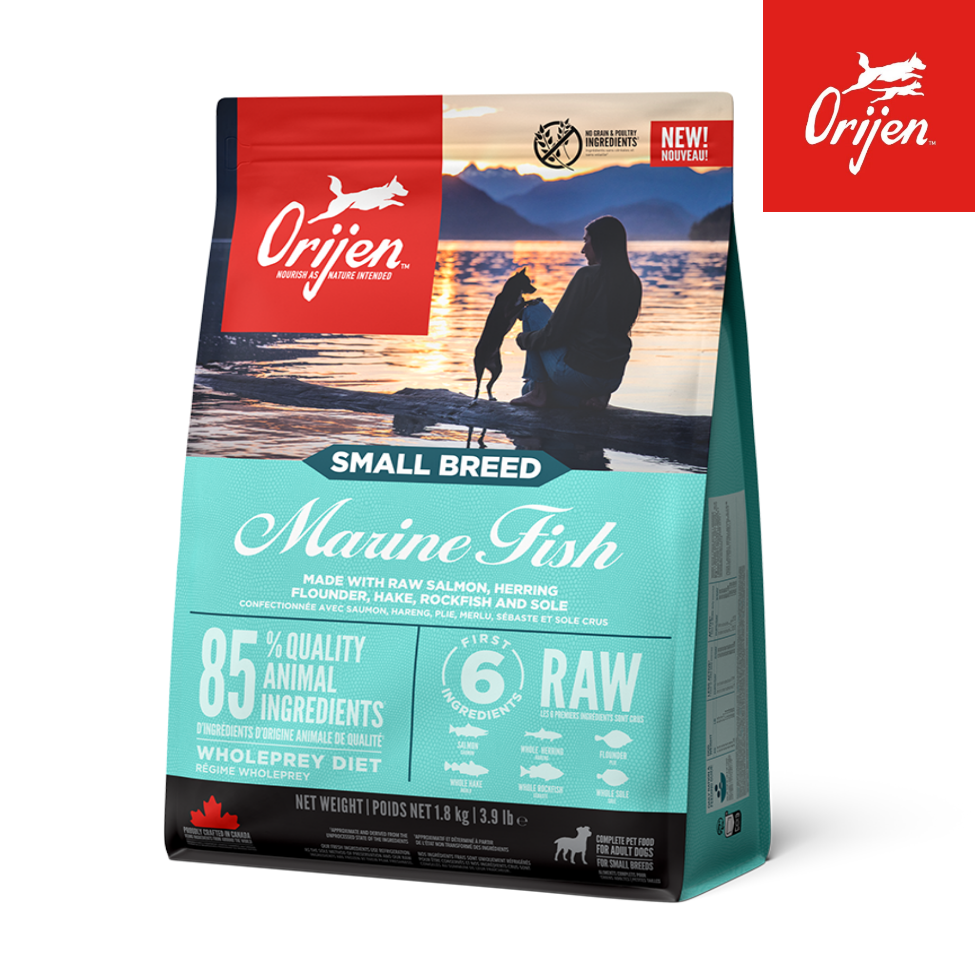 (최신사은품증정) 오리젠 강아지 사료 마린피쉬 독 1.8kg, 1.8kg, 1개, 고등어+연어 35,000원