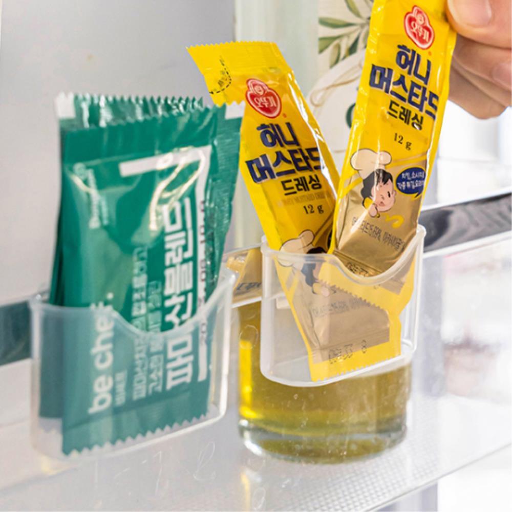 냉장고 양념 소스 튜브 도어 문걸이 미니 포켓 거치대 부엌 3,400원