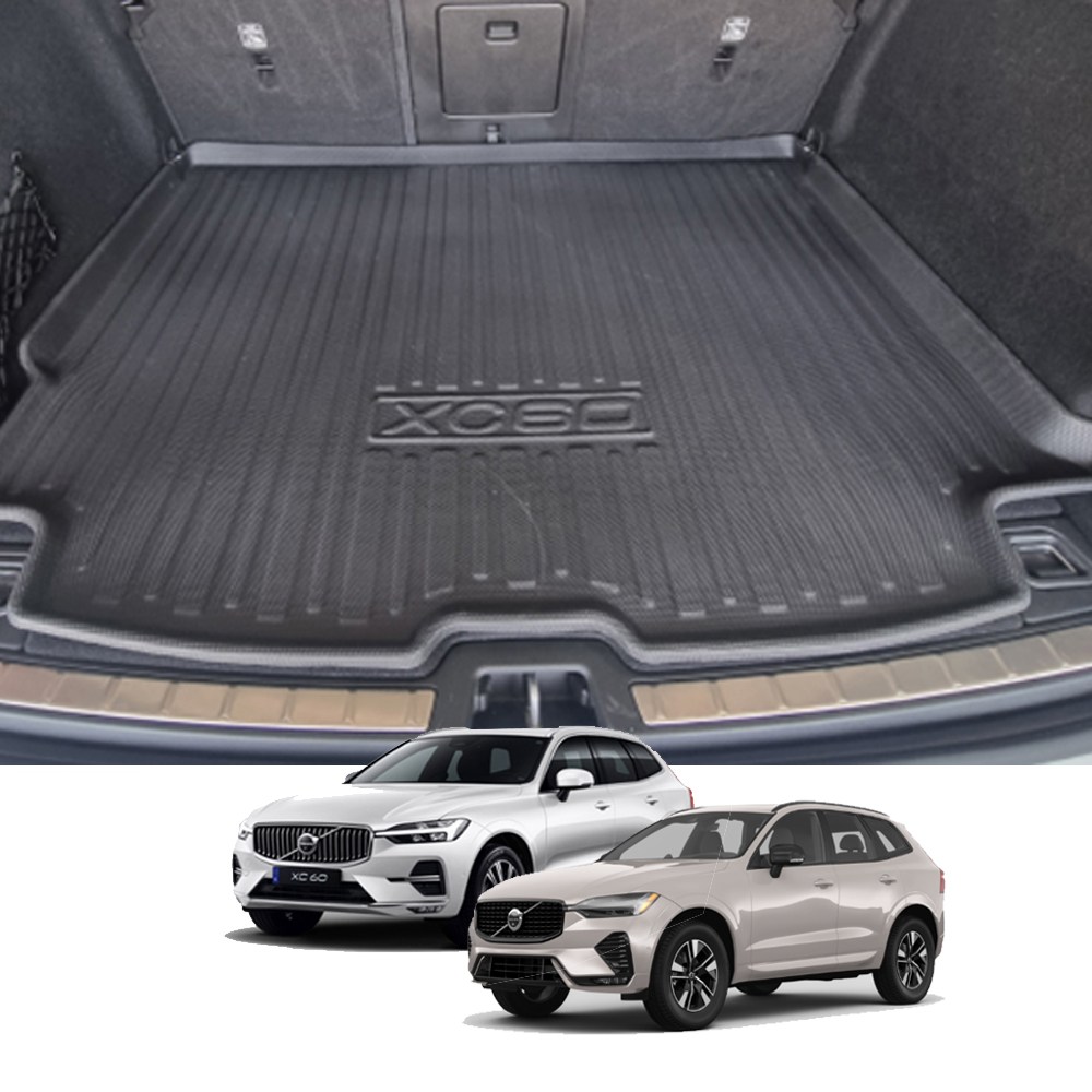 카킹즈 볼보 xc60(2세대호환) 트렁크매트 논슬립 카본 3D 방수 TPE(호환), 블랙, 볼보 xc60 48,000원