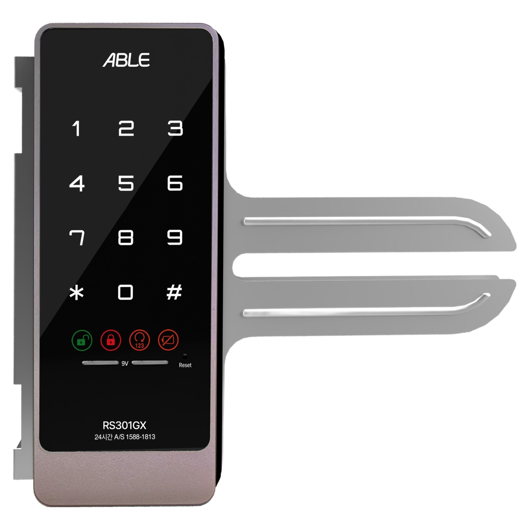 에버넷 에이블 유리문 번호전용 도어락 53,000원